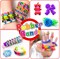 Rubber Loom Bands Kit - 17500+ Bands, 28 Colors, 3 Layer Container